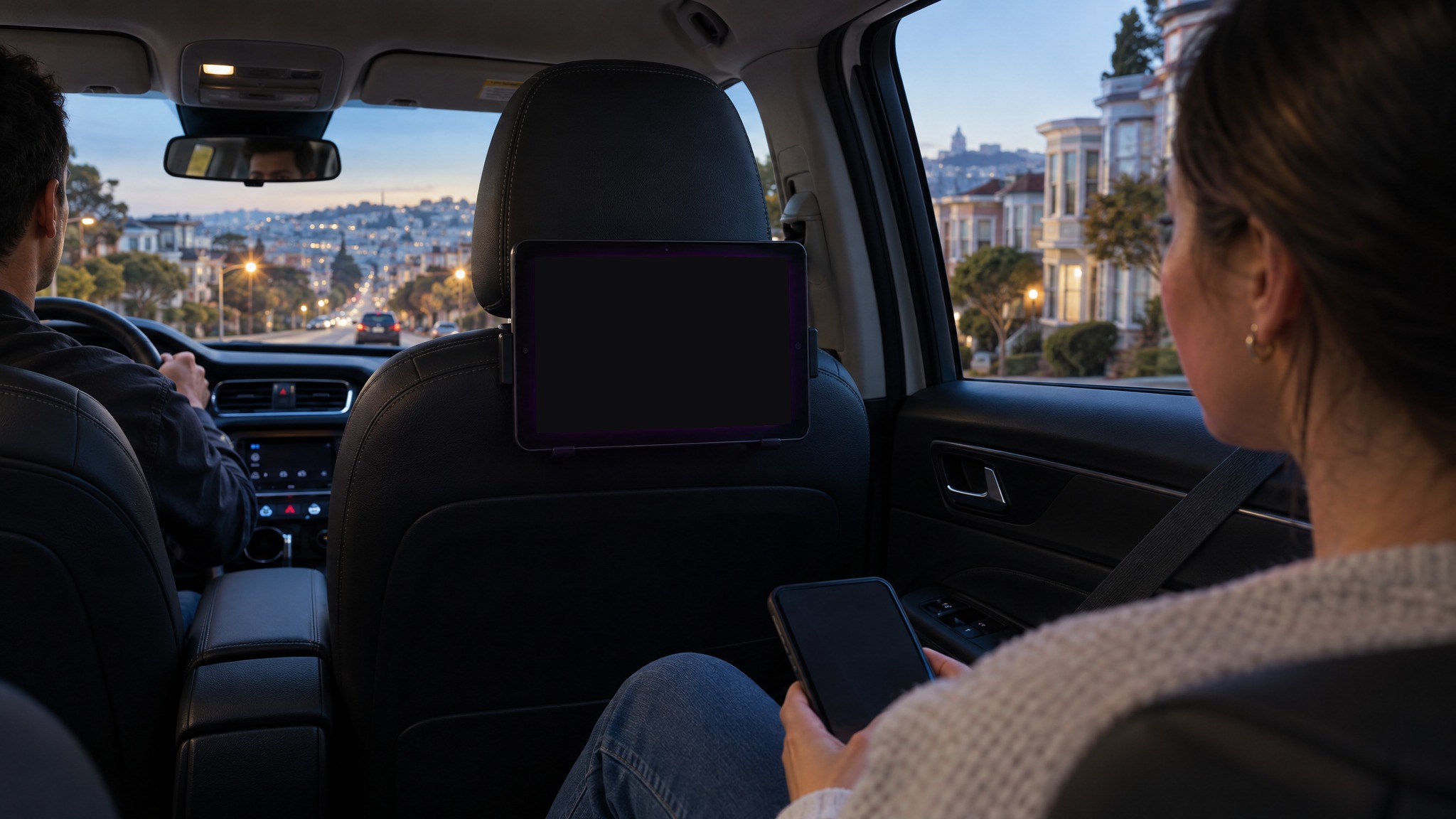 Rideshare back seats